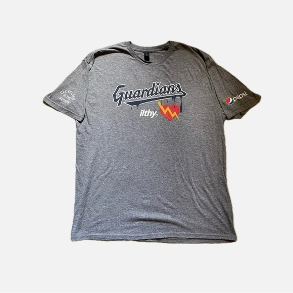 Gildan Other - Cleveland Guardians Ilthy Promo T Shirt Adult Unisex XL Gray Baseball